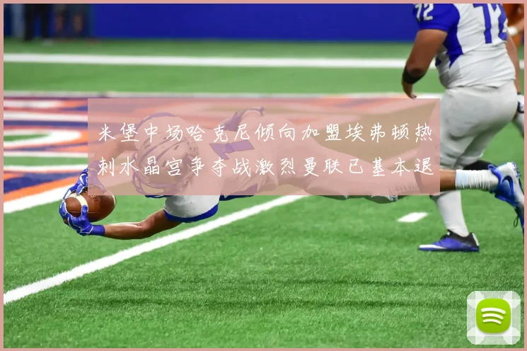 米堡中场哈克尼倾向加盟埃弗顿热刺水晶宫争夺战激烈曼联已基本退出竞争